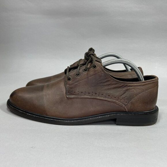 All Saints Men\'s Size 8 Brown Leather Dress Shoes‎ main image 5